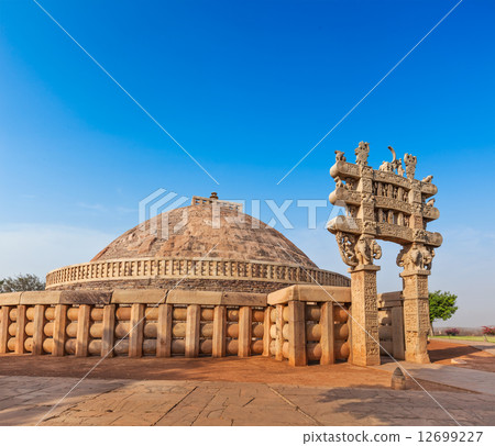Great Stupa. Sanchi, Madhya Pradesh, India Great Stupa. Sanchi, Madhya Pradesh, India 12699227
