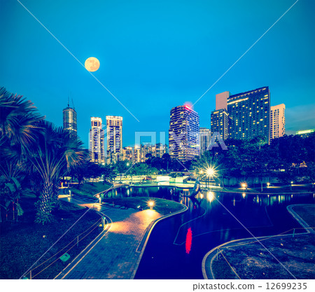 Skyline of Central Business District of Kuala Lumpur, Malaysia 12699235