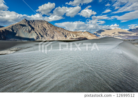 Sand dunes. Nubra valley, Ladakh, India Sand dunes. Nubra valley, Ladakh, India 12699512