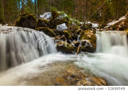 Cascade of Sibli-Wasserfall. Rottach-Egern, Bavaria, Germany Cascade of Sibli-Wasserfall. Rottach-Egern, Bavaria, Germany 12699549