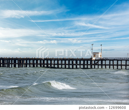 Pier in ocean Pier in ocean 12699608