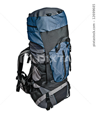 Trekking backpack isolated 12699685