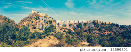 Panorama of Kumbhalgrh fort. Rajasthan, India 12699801