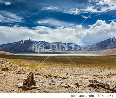 Himalayan lake Kyagar Tso, Ladakh, India Himalayan lake Kyagar Tso, Ladakh, India 12699863