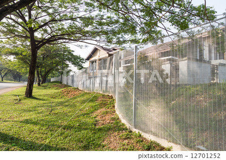 Residential security with BRC type boundary fencing 12701252