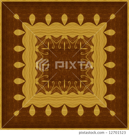 Seamless pattern, wooden marquetry 12701523