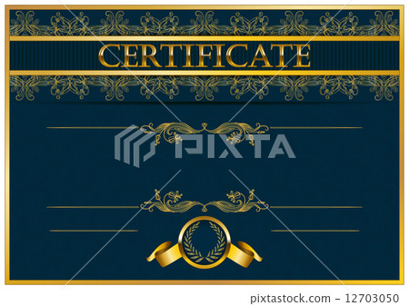 Elegant template of certificate, diploma 12703050