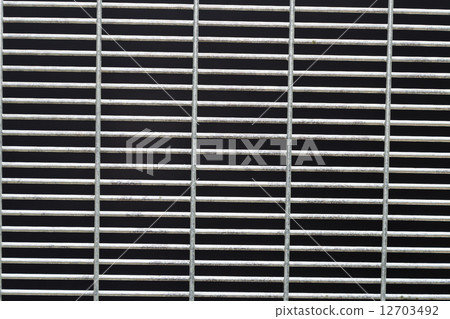 Medium Closed up of BRC type fence with black background  12703492