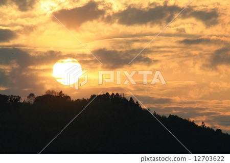 夕陽 夕陽 12703622