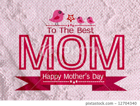 Happy mothers day Greeting card design for your mom on wall text 12704340