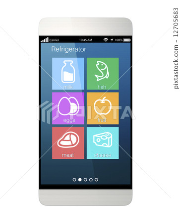 Sumaho Design Concept that can check the contents of the refrigerator Sumaho Design Concept that can check the contents of the refrigerator 12705683