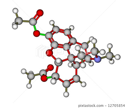 Heroin molecule Heroin molecule 12705854