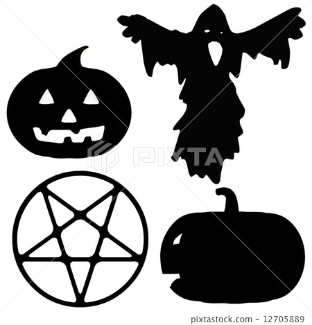 Halloween Silhouette Illustrations Halloween Silhouette Illustrations 12705889
