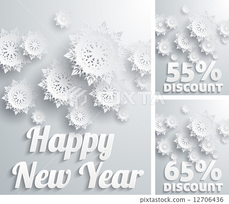 Happy New Year discount percent 12706436