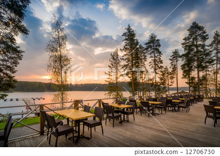 Cafe del lake sunset Cafe del lake sunset 12706730