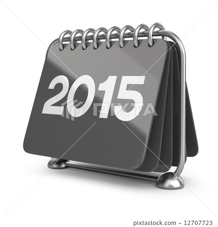 Calendar new year 2015. 3D Icon isolated on white background Calendar new year 2015. 3D Icon isolated on white background 12707723