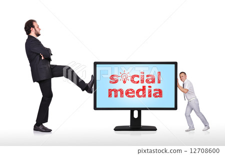 monitor with social media monitor with social media 12708600