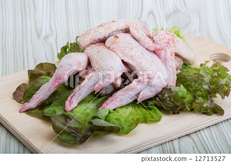 Raw chicken wings Raw chicken wings 12713527