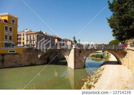 Old bridge over Segura river Old bridge over Segura river 12714139