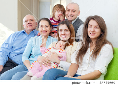 cheerful three generations family cheerful three generations family 12715669