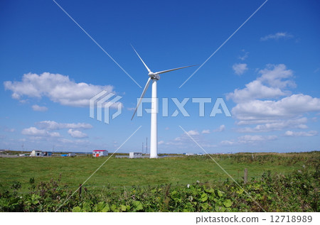 Wind power plant in Hamanaka cho 12718989