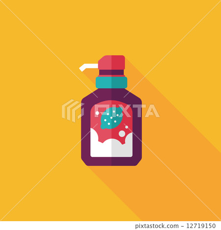kitchenware dish soap flat icon with long... - Stock Illustration ...