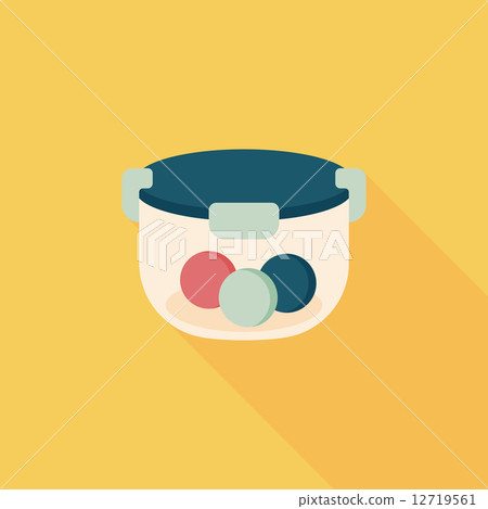 kitchenware preserving container flat icon with long shadow,eps1 kitchenware preserving container flat icon with long shadow,eps1 12719561