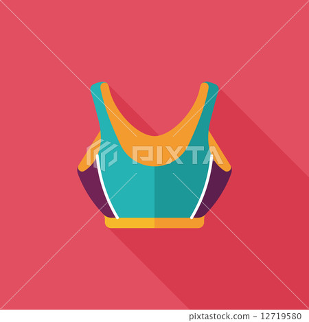 swimming suit flat icon with long shadow,eps10 swimming suit flat icon with long shadow,eps10 12719580