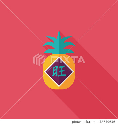 Chinese New Year flat icon with long shadow,eps10, when you send Chinese New Year flat icon with long shadow,eps10, when you send 12719636
