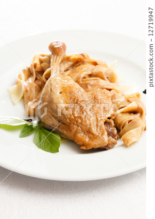 noodle with chicken leg noodle with chicken leg 12719947