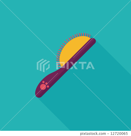 Pet dog brush flat icon with long shadow,eps10 Pet dog brush flat icon with long shadow,eps10 12720065