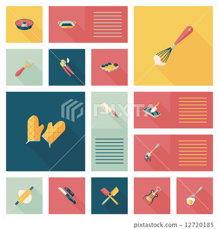 Kitchenware flat app ui background,eps10 Kitchenware flat app ui background,eps10 12720185