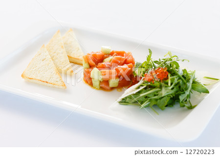 salmon tartar salmon tartar 12720223
