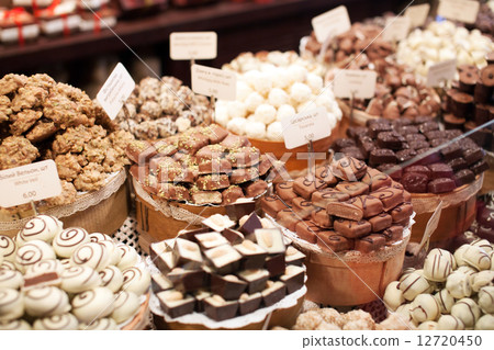 chocolate sweets in the shop chocolate sweets in the shop 12720450