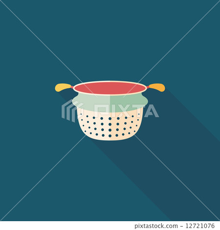 kitchenware water filters flat icon with long shadow,eps10 12721076