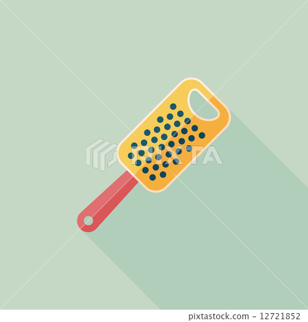 kitchenware grater flat icon with long shadow,eps10 12721852