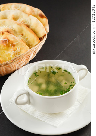 soup with meatballs 12722082