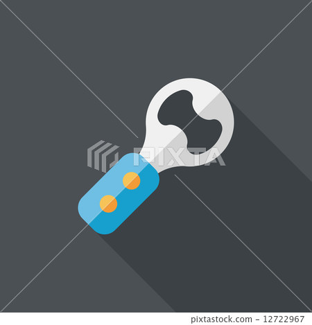 kitchenware corkscrew flat icon with long shadow,eps10 kitchenware corkscrew flat icon with long shadow,eps10 12722967