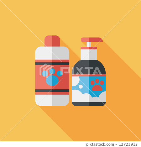 Pet shampoo flat icon with long shadow,eps10 12723912