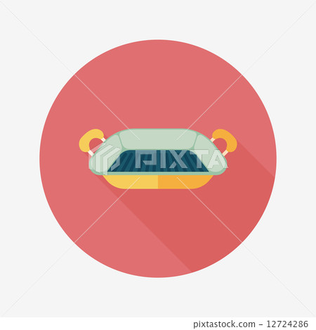 bakeware flat icon with long shadow,eps10 12724286