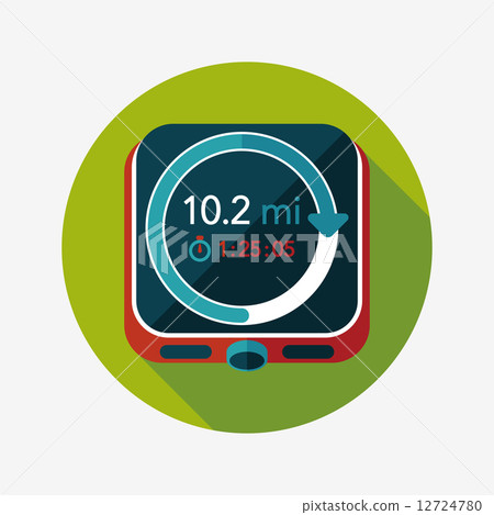 stopwatch flat icon with long shadow,eps10 stopwatch flat icon with long shadow,eps10 12724780