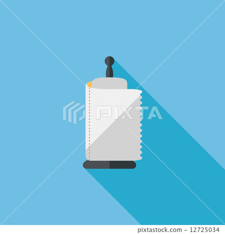 kitchenware paper flat icon with long shadow,eps10 kitchenware paper flat icon with long shadow,eps10 12725034