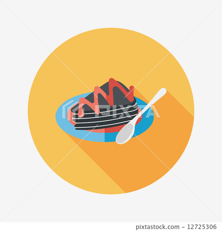 cake flat icon with long shadow,eps10 cake flat icon with long shadow,eps10 12725306