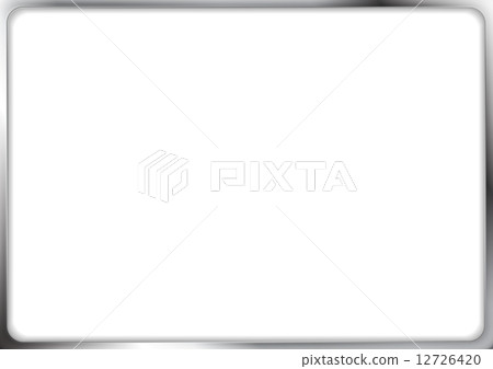Abstract metallic silver vector frame Abstract metallic silver vector frame 12726420
