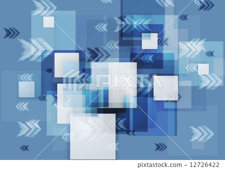 Blue corporate geometry background with squares and arrows Blue corporate geometry background with squares and arrows 12726422