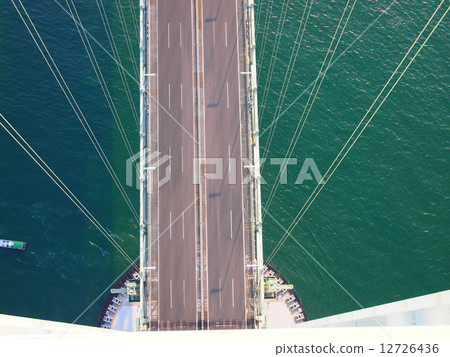 From the summit of the Akashi Kaikyo Bridge 12726436