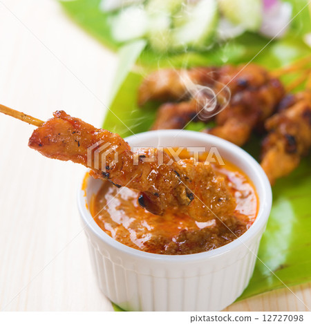 Asian food chicken sate 12727098
