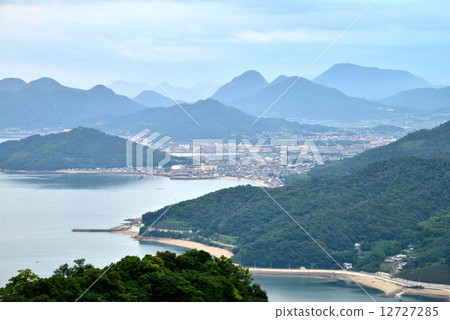 图库照片 赞岐景观(香川县tomoji)