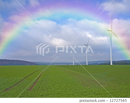 wind wheels with rianbow 12727565