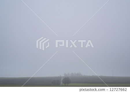 German mountains in high fog 12727662